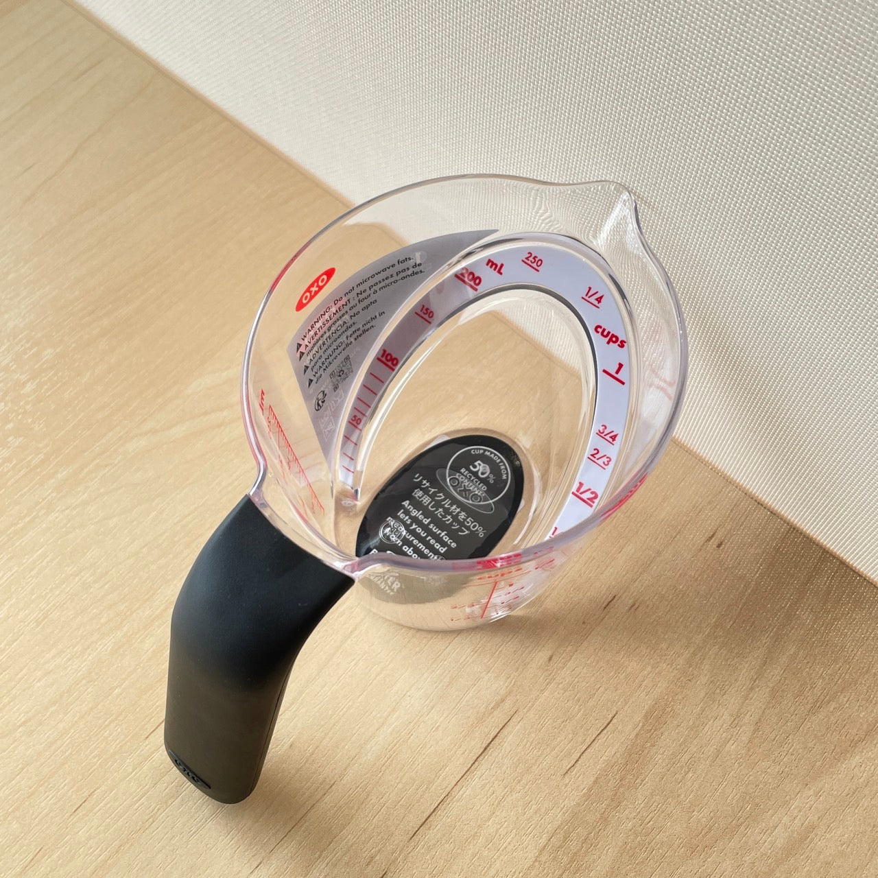 ถ้วยตวง มองปริมาณได้จากมุมบน ขนาด 250 มล. | OXO GG Angled Measuring Cup 250 ml.
