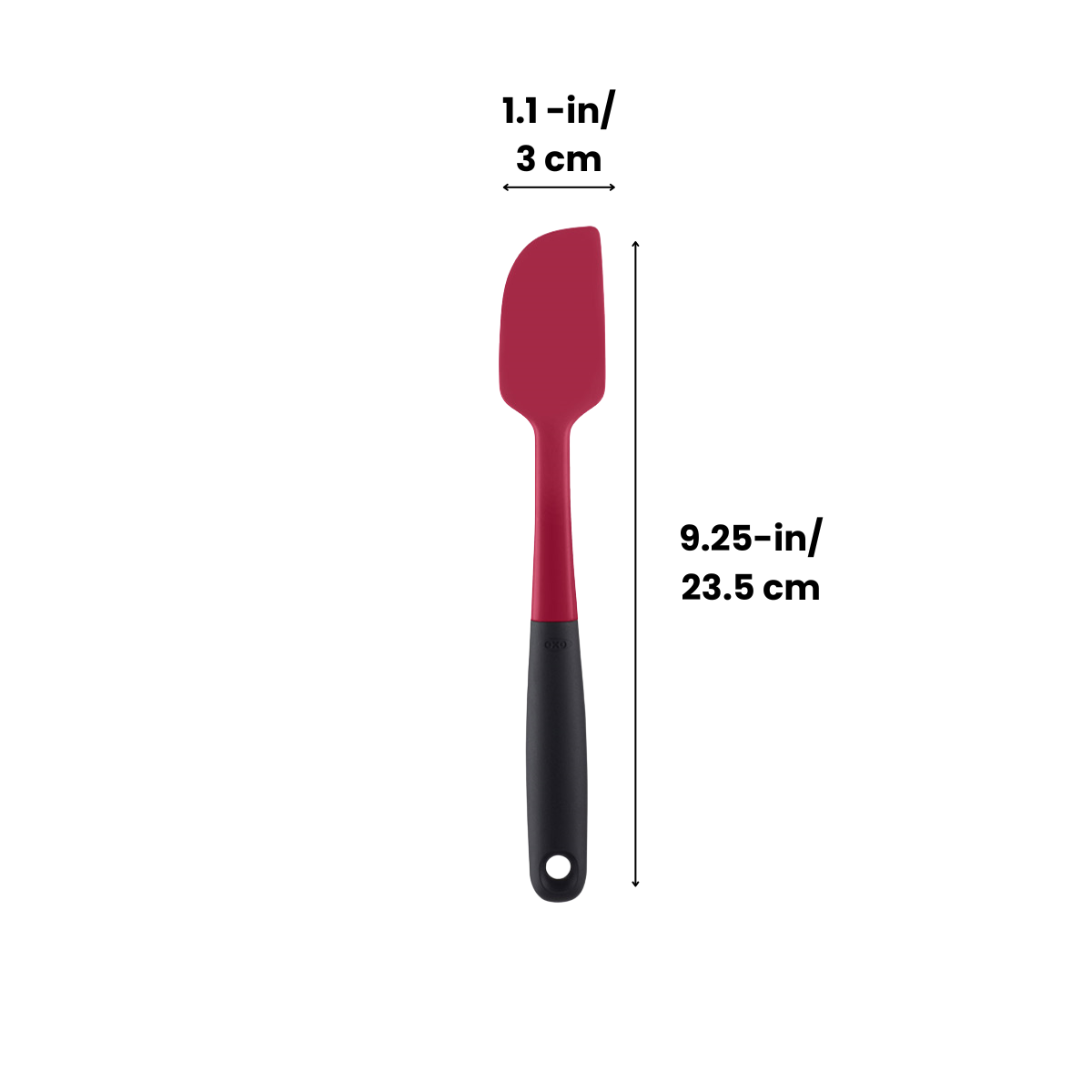ไม้พายซิลิโคน ทนความร้อน ขนาดเล็ก สีชมพู l OXO GG Silicone Spatula Small Raspberry