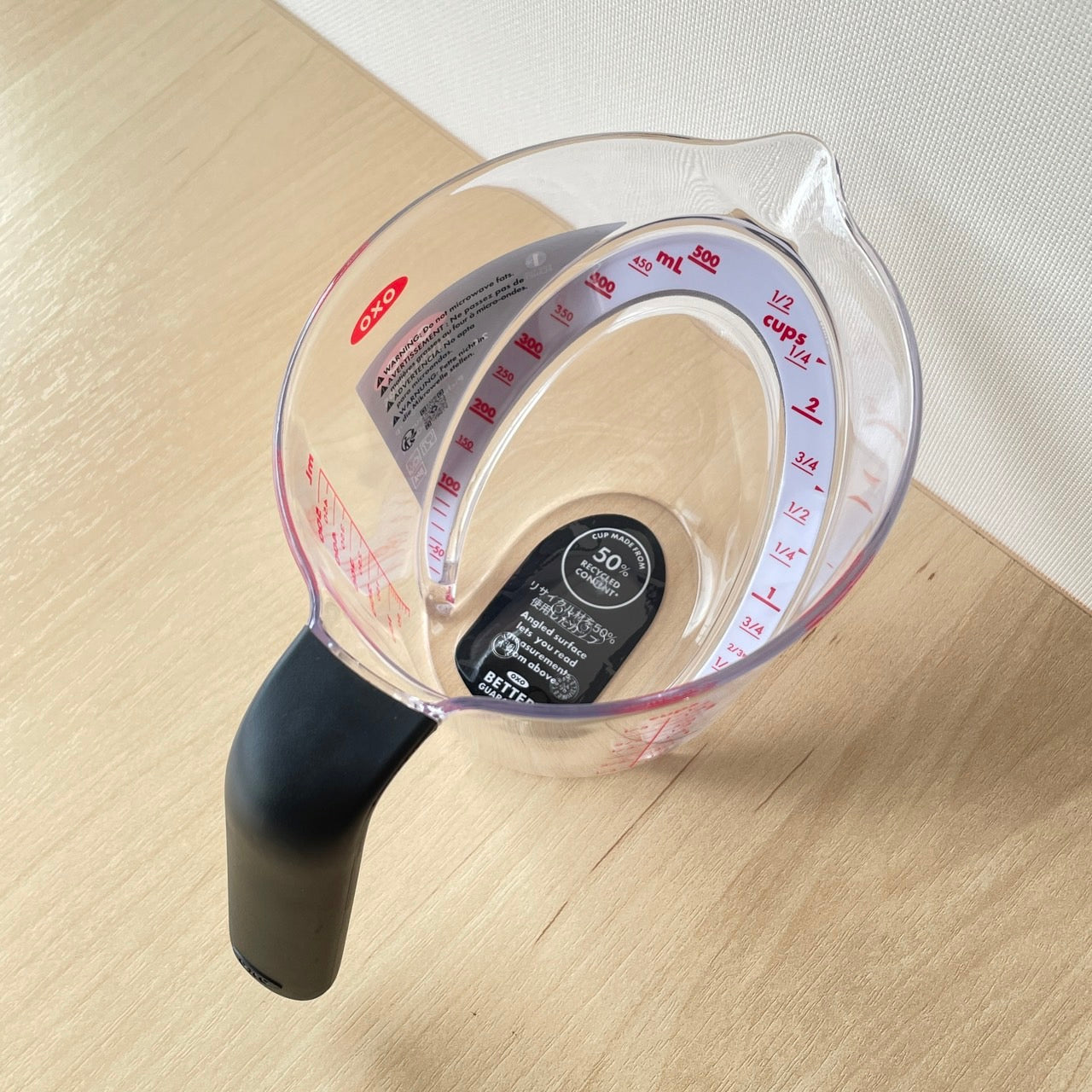 ถ้วยตวง มองปริมาณได้จากมุมบน ขนาด 500 มล. รุ่น japan| OXO GG Angled Measuring Cup 500 ml.
