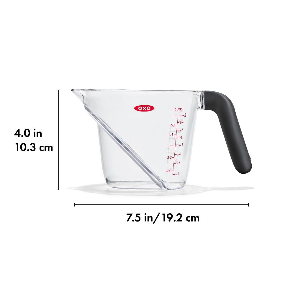 ถ้วยตวง มองปริมาณได้จากมุมบน ขนาด 500 มล. รุ่น japan| OXO Angled Measuring Cup 500 ml.