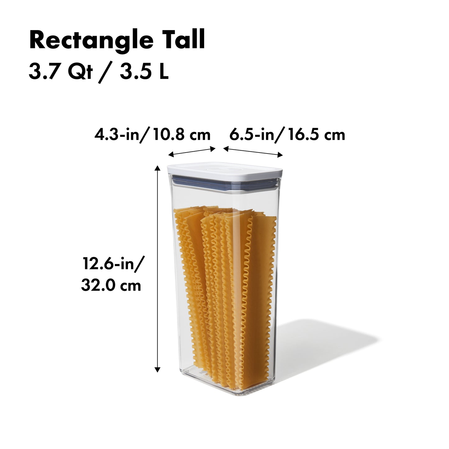 กล่องสูญญากาศใส่อาหาร สี่เหลี่ยมผืนผ้า ขนาดใหญ่ 3.5 ลิตร/ 2.5 kg. l OXO GG POP CONTAINER RECTANGLE - TALL (3.5 L)