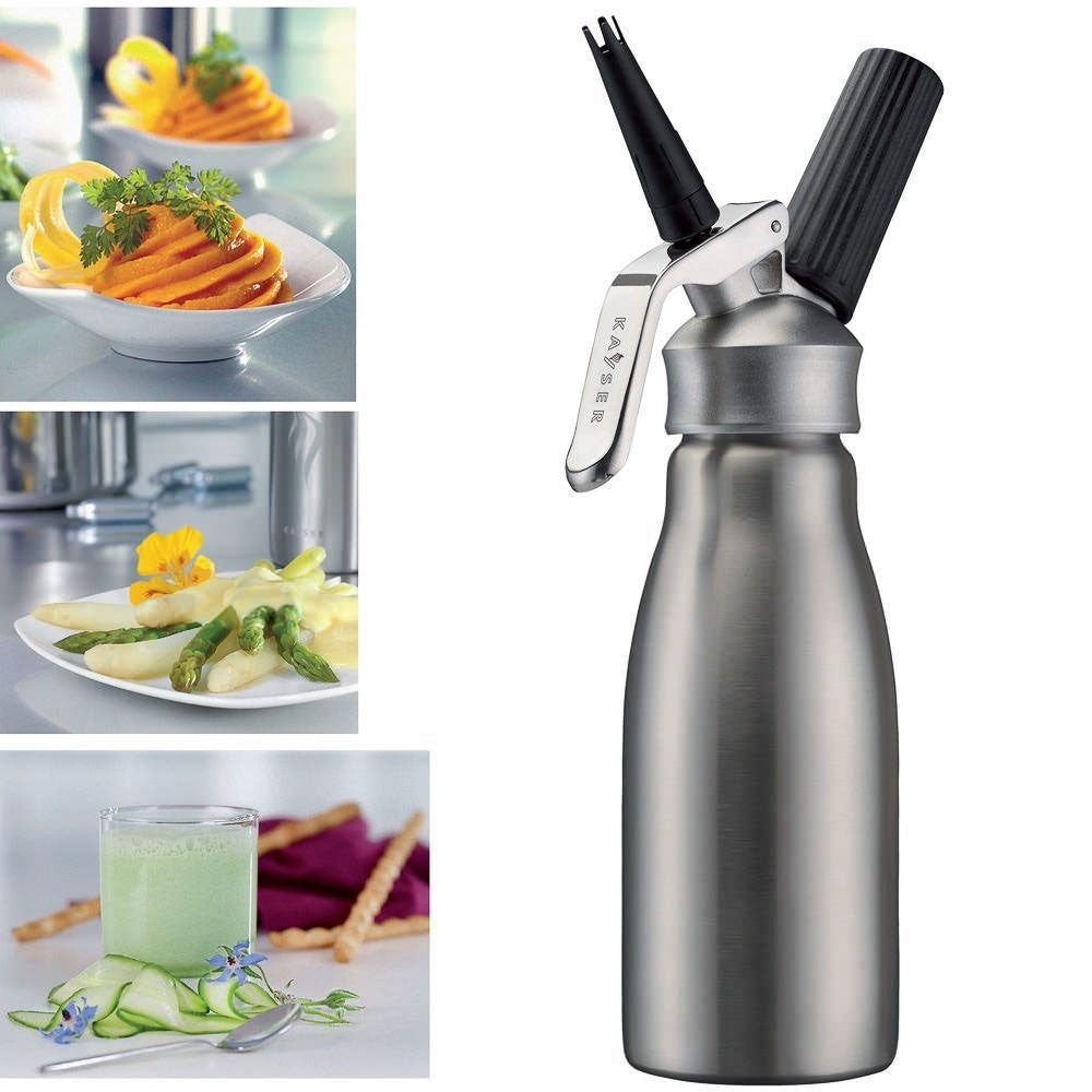 ขวดทำวิปปิ้งครีมและเอสพูม่า ขนาด 1.0 ลิตร l kayser cream whipper inoxcreamer 1.0 Lt.