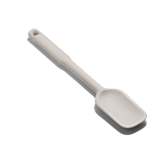 ไม้พายซิลิโคน ทรงช้อนกลม สีข้าวโอ๊ต l OXO Silicone Spoon Spatula Oat