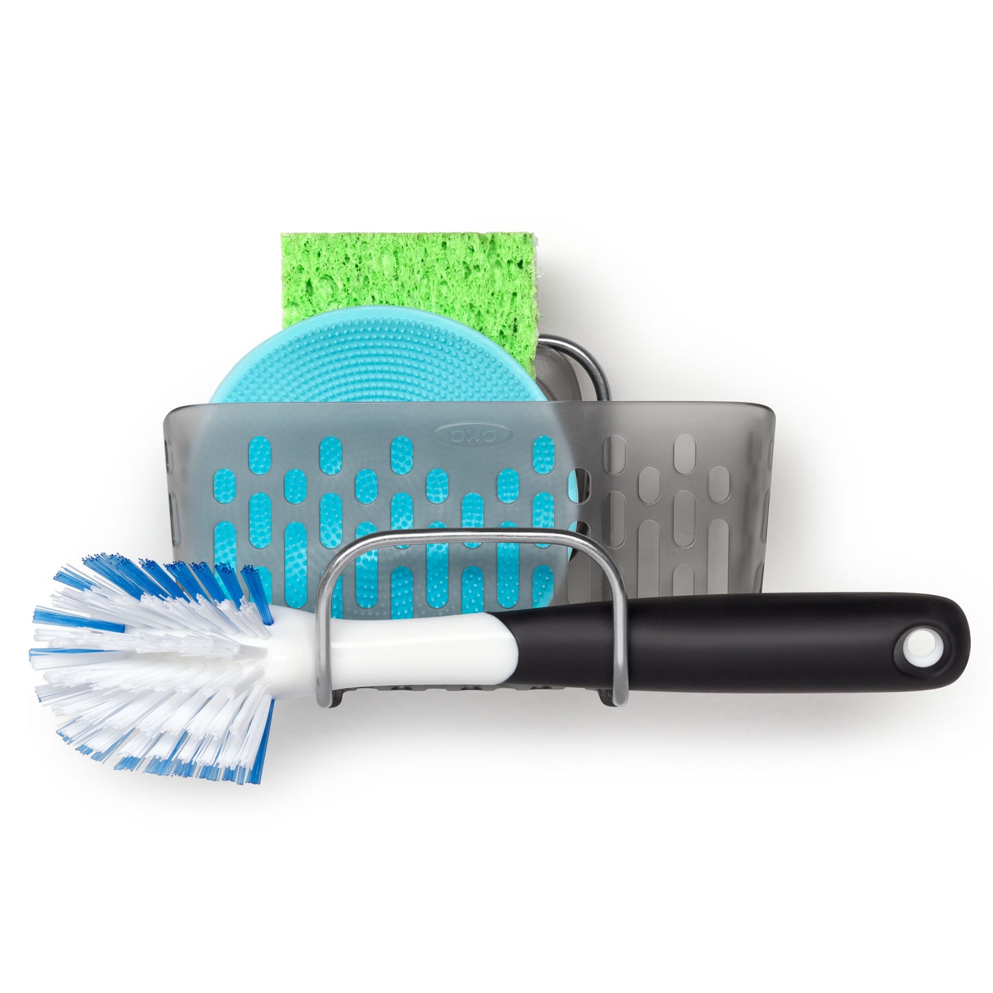 ที่วางฟองน้ำแขวนฝาผนัง ขนาดใหญ่ l OXO GG Strong Hold Suction Sink Caddy