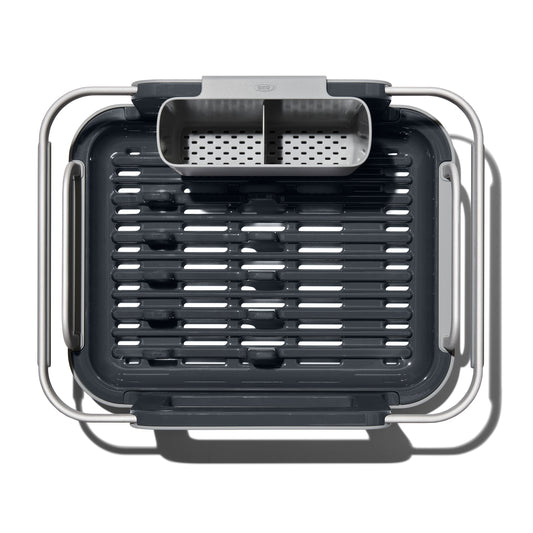 ที่ตากจาน แบบวางบนซิงค์อะลูมิเนียม l OXO GG Over-the-Sink Aluminum Dish Rack