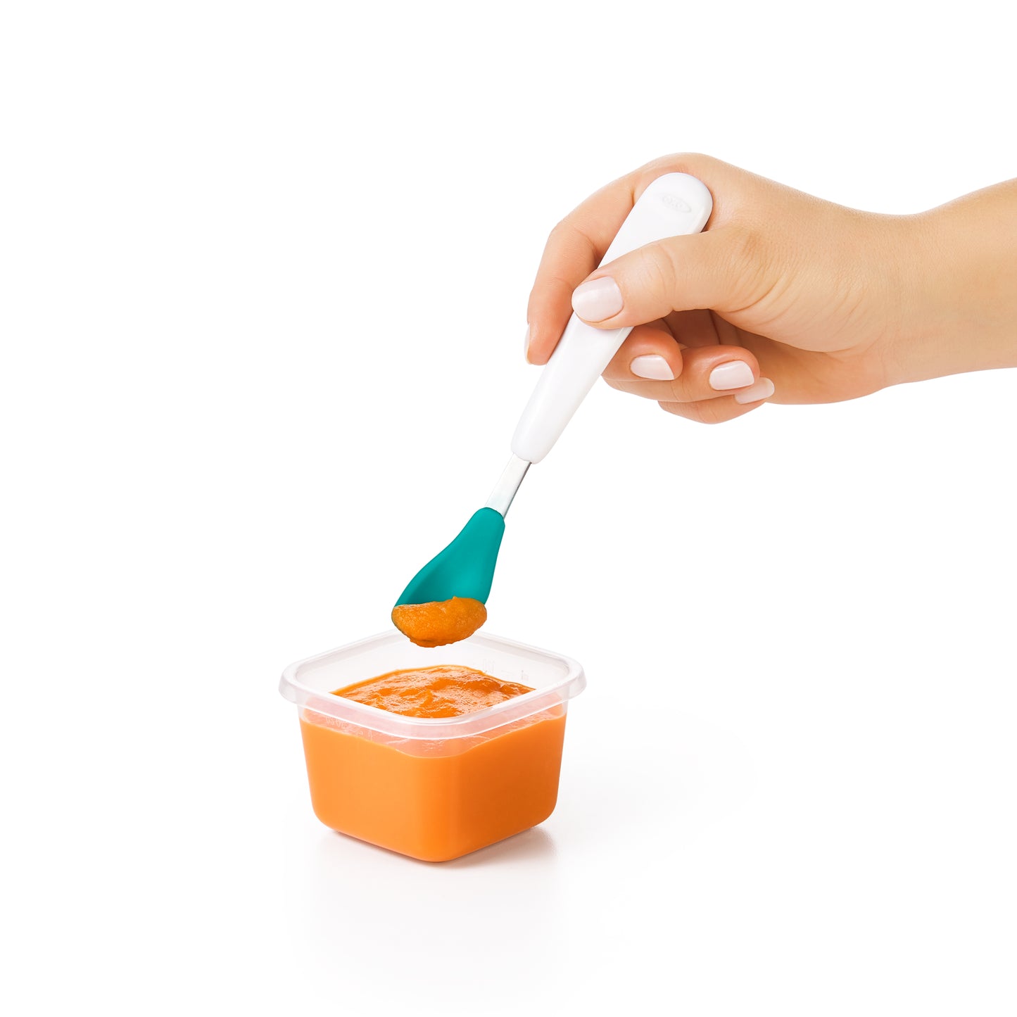 กล่องเก็บอาหารเด็ก ขนาด 4 ออนซ์ สีฟ้าน้ำทะเล l OXO Tot Baby Blocks 4 oz. Teal