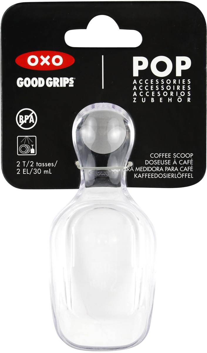 (Gift Set) กล่องถนอมอาหาร สี่เหลี่ยมจตุรัส 1.6 ลิตร 2 กล่อง พร้อมช้อนตัก 2 ชิ้น I OXO Pop Container Mini 1.6 L. 2 pc & Coffee Scoop 2 pc