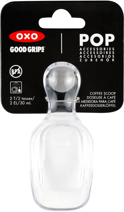 (Gift Set) กล่องถนอมอาหาร สี่เหลี่ยมจตุรัส 1.6 ลิตร 2 กล่อง พร้อมช้อนตัก 2 ชิ้น I OXO Pop Container Mini 1.6 L. 2 pc & Coffee Scoop 2 pc