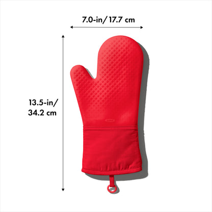 ถุงมือซิลิโคนกันร้อน สีขาว 1 ชิ้น  l OXO GG Silicone Oven Mitt Oat