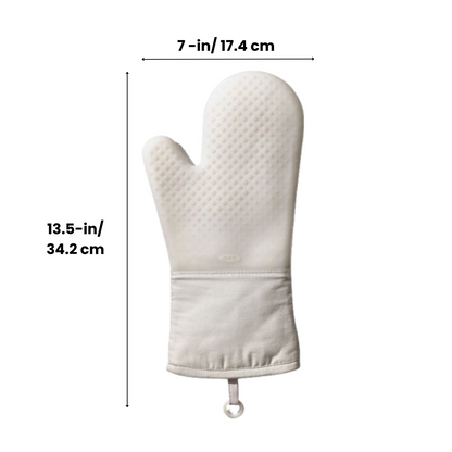 ถุงมือซิลิโคนกันร้อน สีขาว 1 ชิ้น  l OXO GG Silicone Oven Mitt Oat