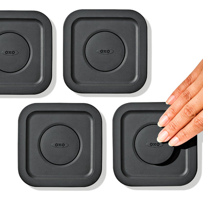 กล่องใส่กาแฟ 1.6 ลิตร เซ็ตลูกกวาด 4 ชิ้น ฝาดำด้าน (ไม่มีกล่อง) I OXO POP 1.6 L - Matte Black (4 Pieces)