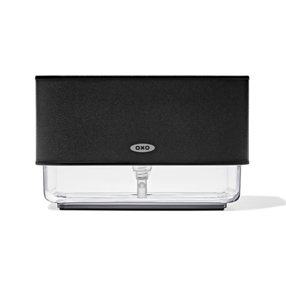 ที่วางฟองน้ำ พร้อมฐานเติม สีดำด้าน I OXO Soap Dispensing Sponge Holder - Matte Black