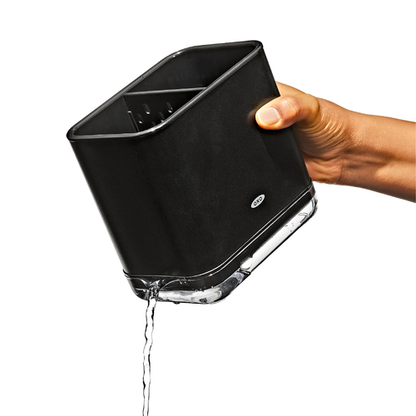 ภาชนะใส่ฟองน้ำและแปรงล้างจาน สีดำด้าน I OXO STAINLESS STEEL SINK CADDY - MATTE BLACK