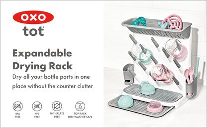 ที่ตากขวดนม พร้อมถาดขยาย I OXO Tot Expandable Drying Rack
