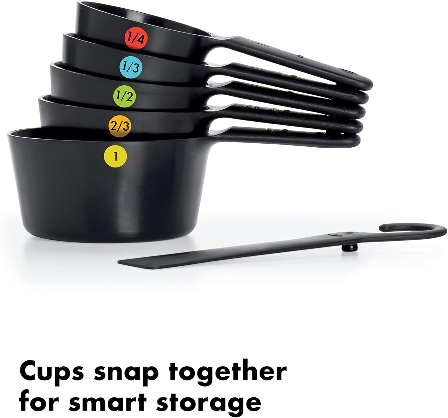 ช้อนตวง 6 ชิ้น แบบถ้วยตวง l OXO 6 Piece Plastic Measuring Cups