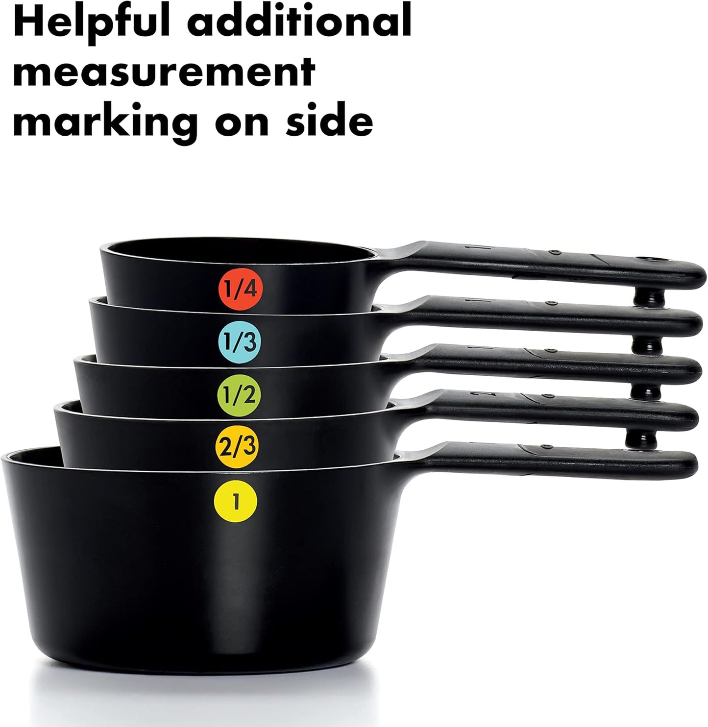 ช้อนตวง 6 ชิ้น แบบถ้วยตวง l OXO 6 Piece Plastic Measuring Cups