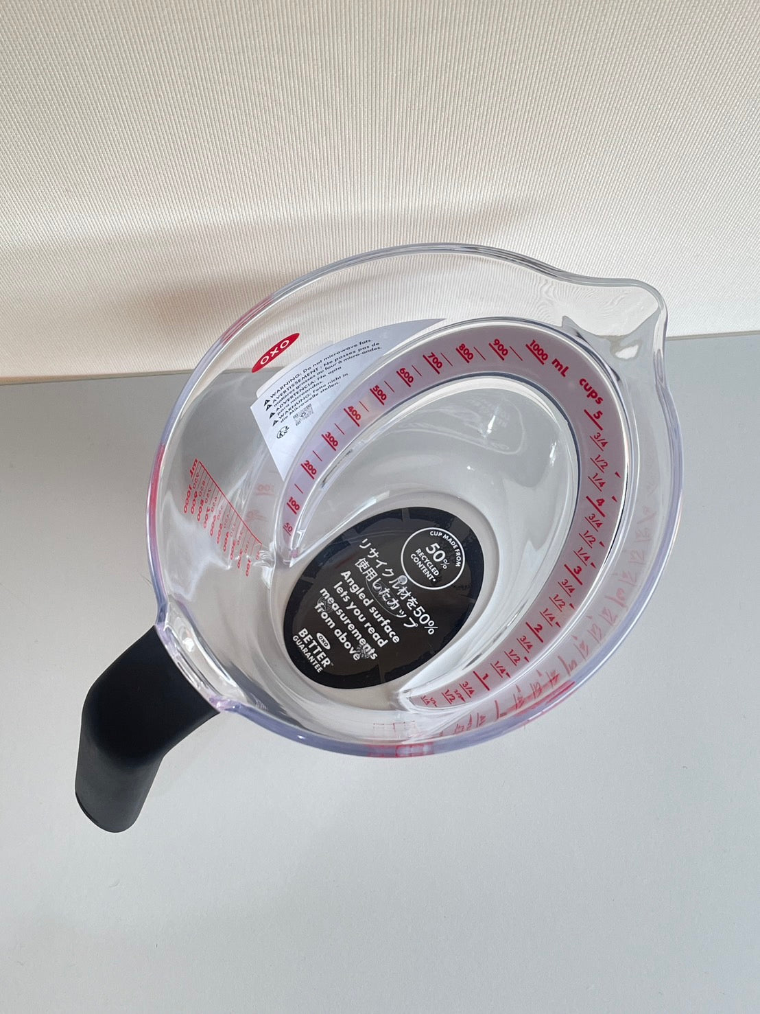 ถ้วยตวง ขนาด 1,000 มล. | OXO 1,000 ml. ANGLED MEASURING CUP - JP