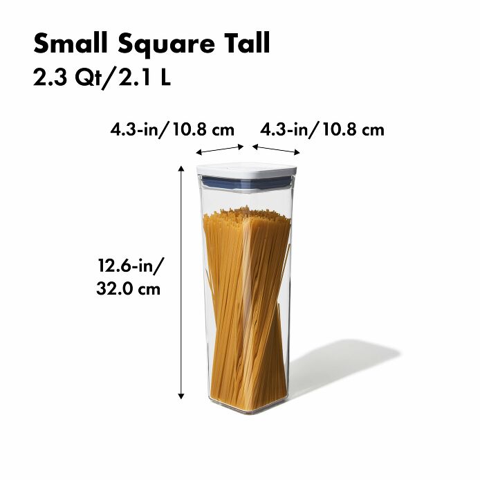 กล่องสูญญากาศใส่อาหาร  สี่เหลี่ยมจัตุรัส ขนาดเล็ก 2.1 ลิตร/ 1.5 kg. l OXO GG POP CONTAINER SMALL SQUARE - TALL (2.1 L)