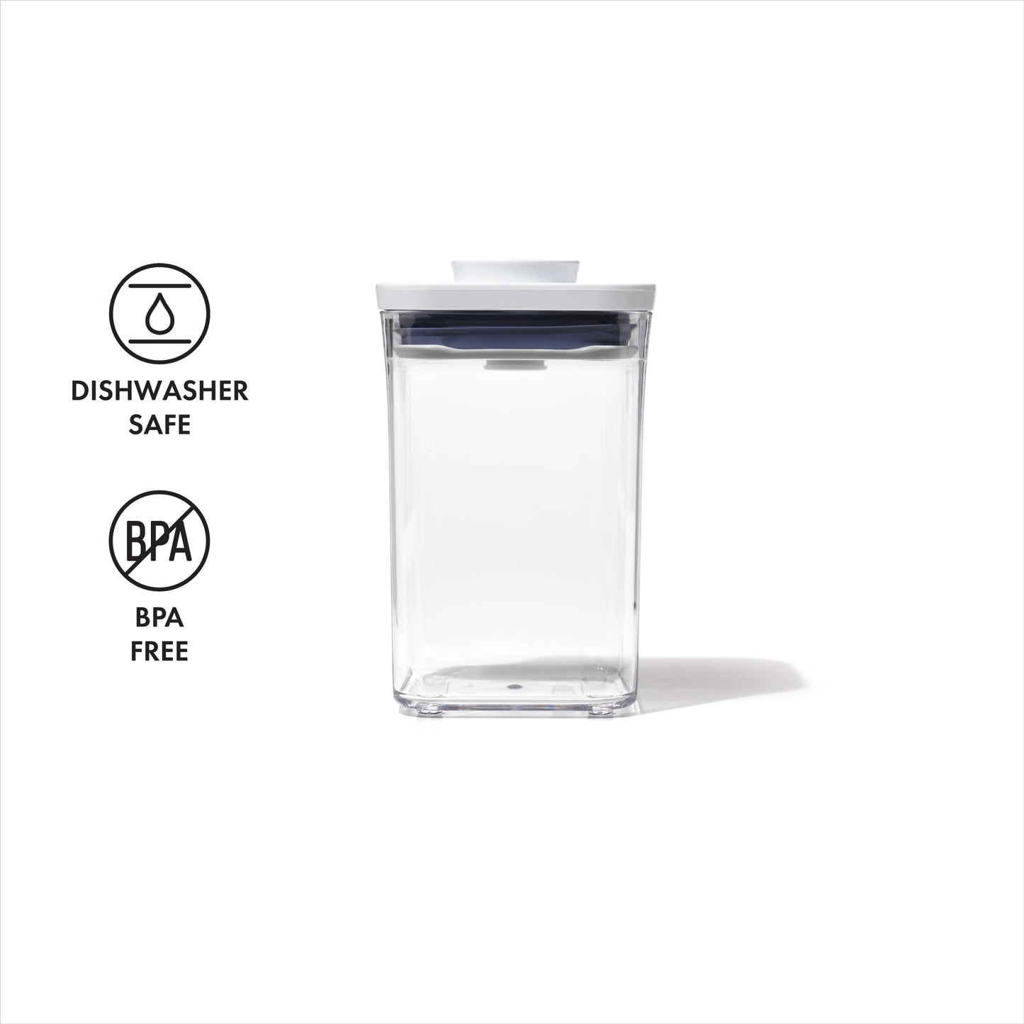 กล่องสูญญากาศใส่อาหาร  สี่เหลี่ยมจัตุรัส ขนาดเล็ก 1 ลิตร/ 0.7 kg. l OXO GG POP CONTAINER SMALL SQUARE - SHORT (1 L)