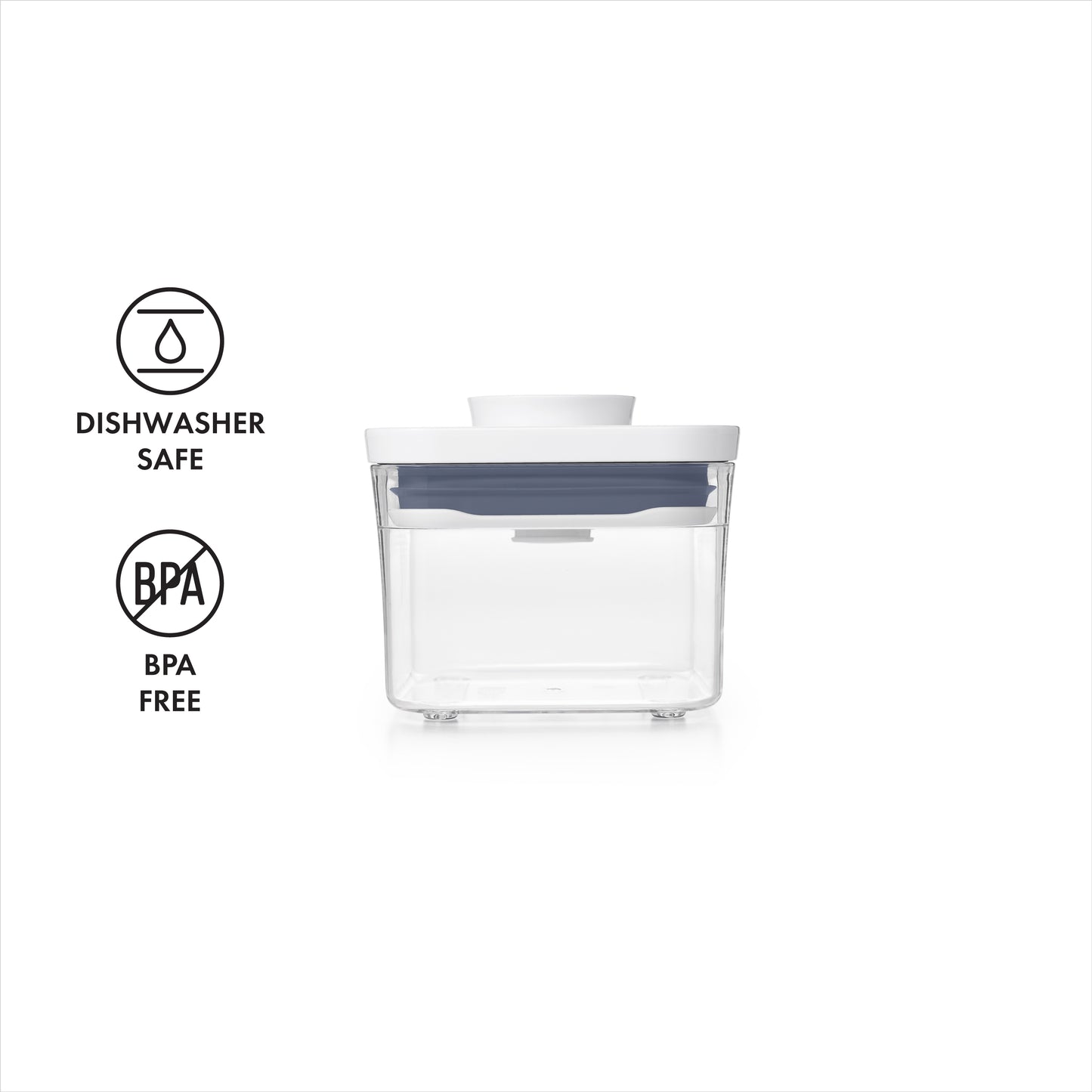 กล่องสูญญากาศใส่อาหาร  สี่เหลี่ยมจัตุรัส ขนาดเล็ก 0.4 ลิตร/ 0.3 kg. l OXO GG POP CONTAINER SMALL SQUARE - MINI (0.4 L)