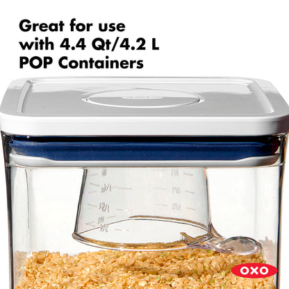 ช้อนตักข้าวสาร เซ็ท 3 ชิ้น I OXO Pop Container Rice Cup 3PC
