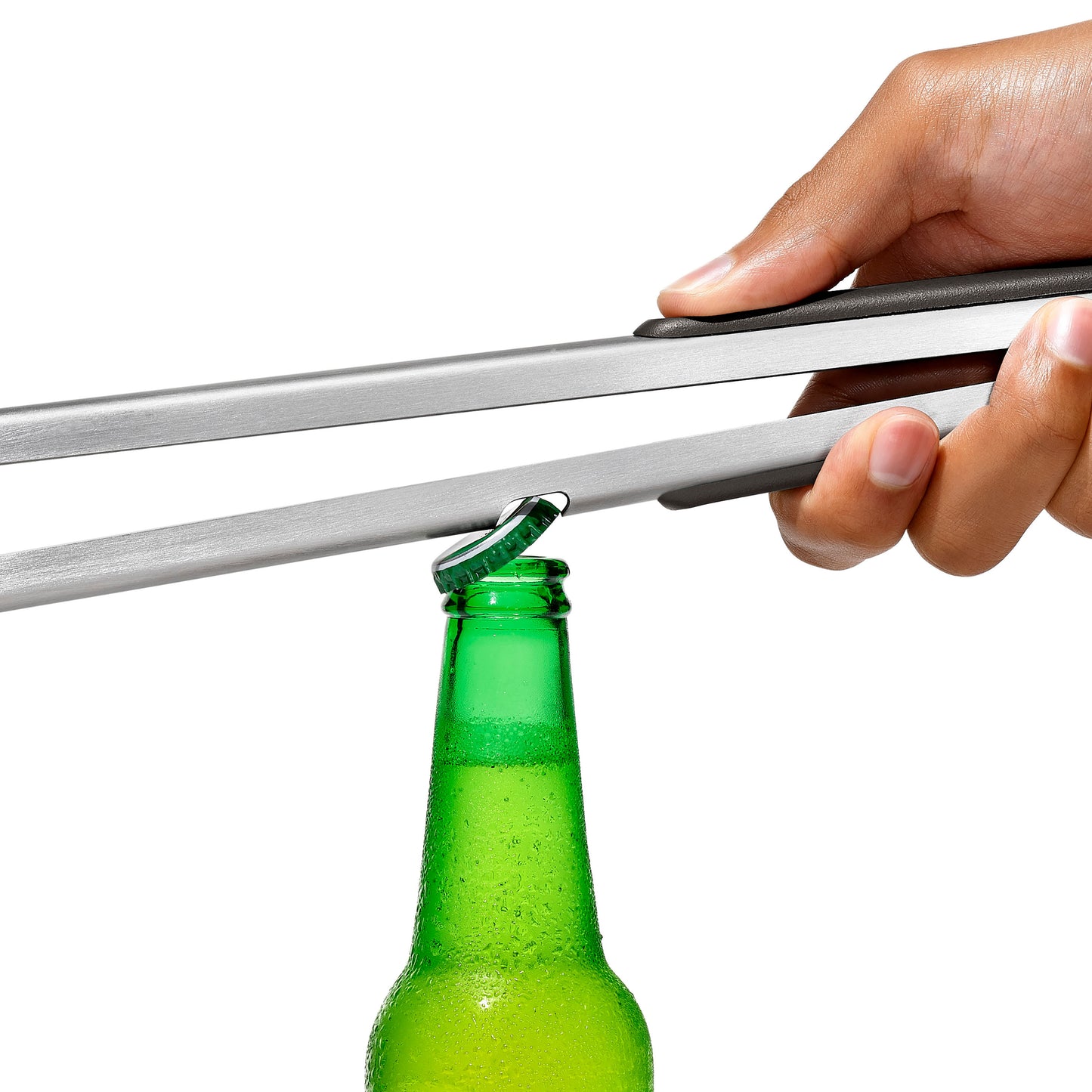 ที่คีบอาหารสแตนเลส ขนาด 16 นิ้ว พร้อมเปิดฝาขวด l OXO GG Grilling Tongs with Built-In Bottle Opener