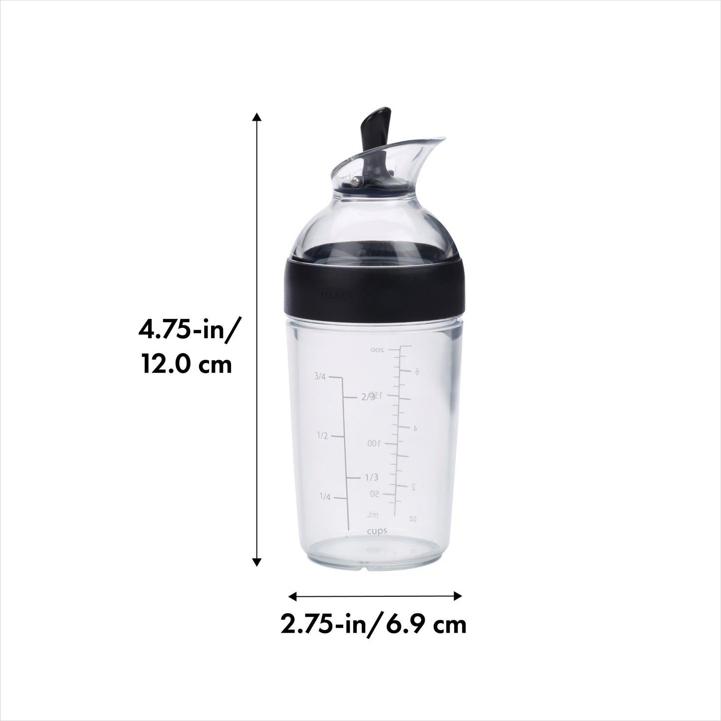 ขวดผสมน้ำสลัด สีดำ l OXO GG Little Salad Dressing Shaker Black