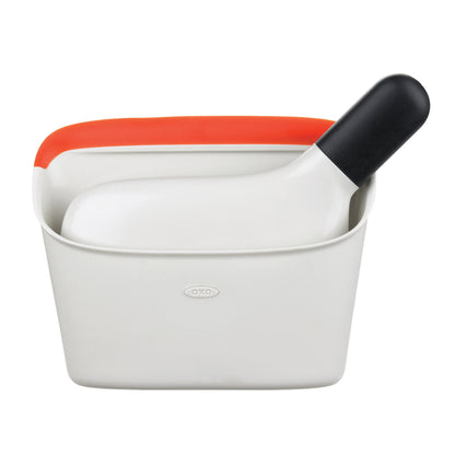แปรงกวาดเศษผง พร้อมที่เก็บโกย ขนาดเล็ก l OXO GG Dustpan & Brush