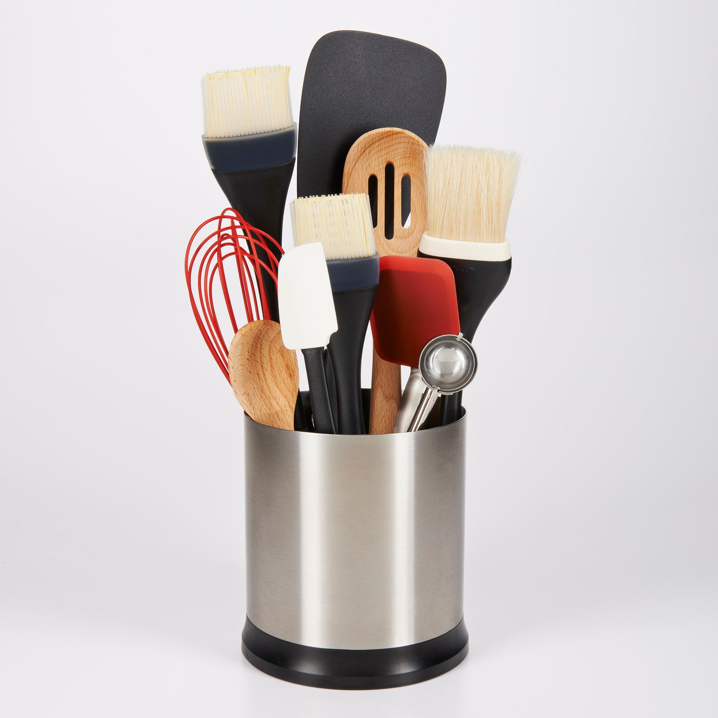 ภาชนะใส่และจัดเรียงตะหลิว สแตนเลส I OXO GG STAINLESS STEEL ROTATING UTENSIL HOLDER