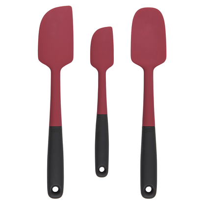 ไม้พายซิลิโคน ทนความร้อน ขนาดเล็ก สีชมพู l OXO GG Silicone Spatula Small Raspberry