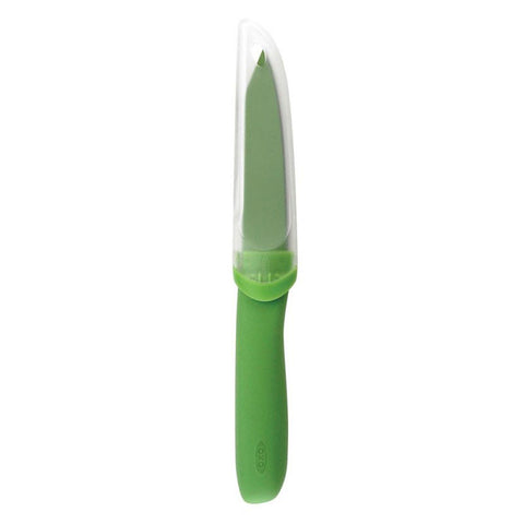 มีดปอกผลไม้สีเขียว | OXO GG 4 Inch Non Stick Paring Knife Green