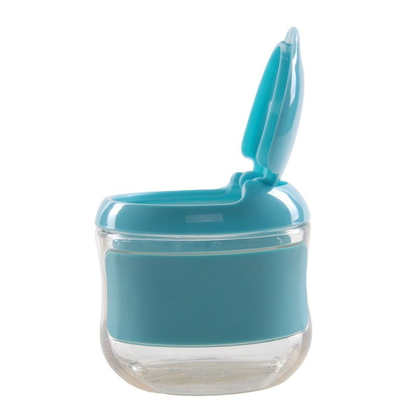 ถ้วยใส่ขนม ฟลิปท้อป สีฟ้า | OXO Tot Flip-Top Snack Cup - Aqua