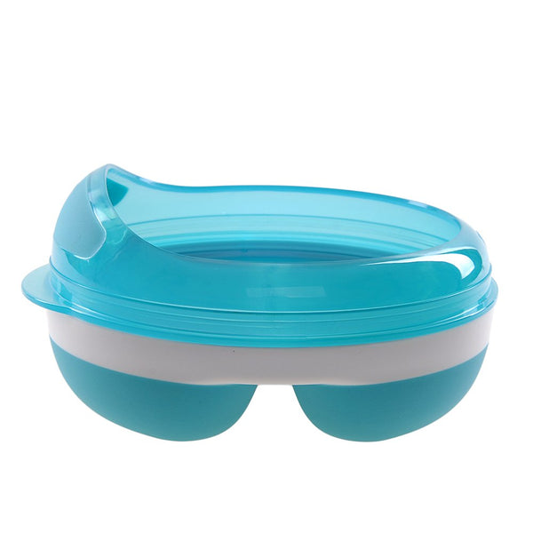 จานป้อนอาหารเด็ก สีฟ้า l OXO Tot Divided Feeding Dish With Removable Ring  Aqua