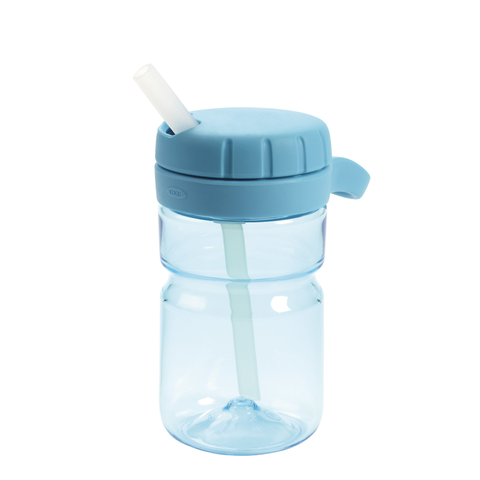 แก้วน้ำ ทวิสท้อป พร้อมหลอด 12 ออนซ์ สีฟ้า | OXO Tot twist top water bottle - aqua