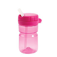 แก้วน้ำ ทวิสท้อป พร้อมหลอด 12 ออนซ์ สีชมพู |  OXO Tot twist top water bottle pink