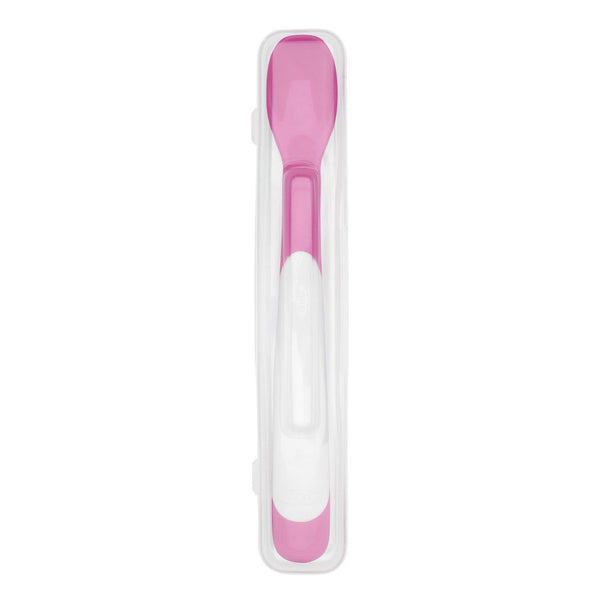 ช้อนป้อนอาหารเด็ก แพ็คคู่ สีชมพู l OXO Tot Infant Feeding Spoon Pink