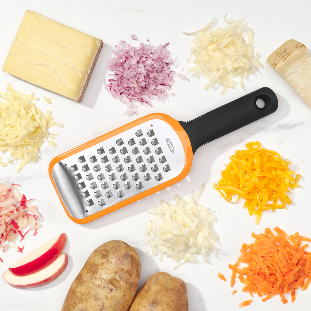 ที่ขูดชีส ขนาดใหญ่ แบบหยาบ l OXO GG Etched Coarse Grater