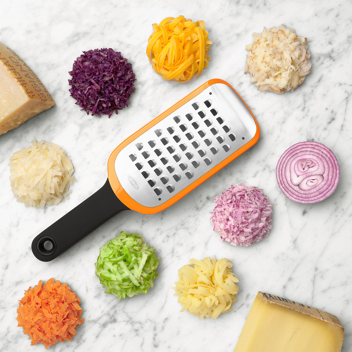 ที่ขูดชีส ขนาดใหญ่ แบบหยาบ l OXO GG Etched Coarse Grater