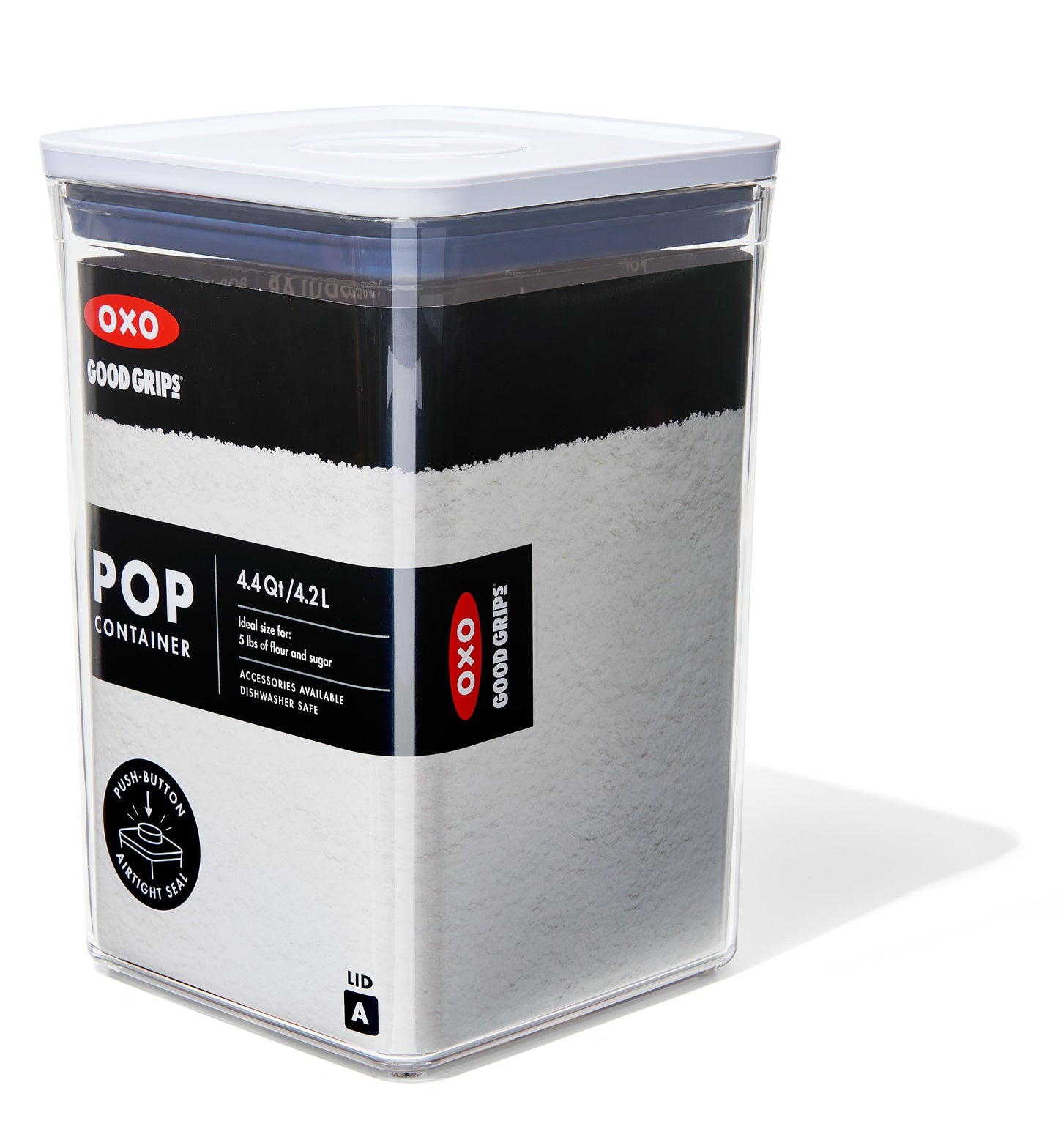 กล่องสูญญากาศใส่อาหาร  สี่เหลี่ยมจัตุรัส ขนาดใหญ่ 4.2 ลิตร/ 3 kg. l OXO GG POP CONTAINER BIG SQUARE - MEDIUM (4.2 L)