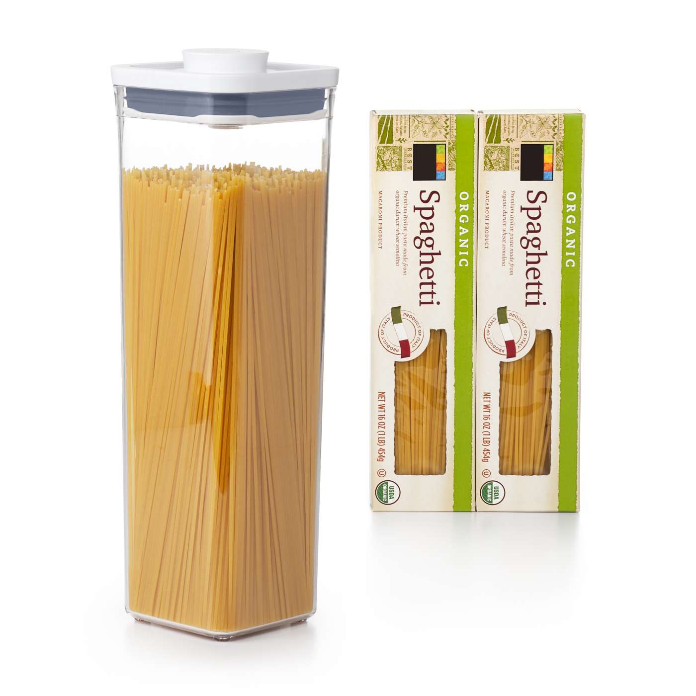 กล่องสูญญากาศใส่อาหาร  สี่เหลี่ยมจัตุรัส ขนาดเล็ก 2.1 ลิตร/ 1.5 kg. l OXO GG POP CONTAINER SMALL SQUARE - TALL (2.1 L)