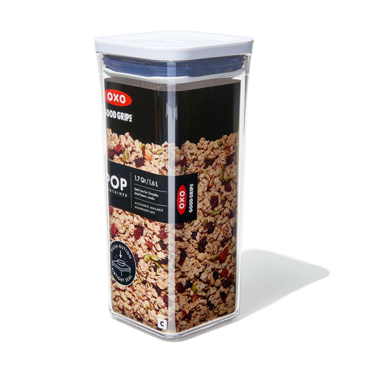 กล่องสูญญากาศใส่อาหาร  สี่เหลี่ยมจัตุรัส ขนาดเล็ก 1.6 ลิตร/ 1 kg. l OXO GG POP CONTAINER SMALL SQUARE - MEDIUM (1.6 L)