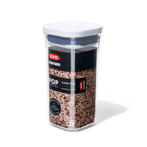 กล่องถนอมอาหาร สูญญากาศ สี่เหลี่ยมจัตุรัส ขนาด 0.5 ลิตร l OXO POP Container Mini Square Short 0.5 L