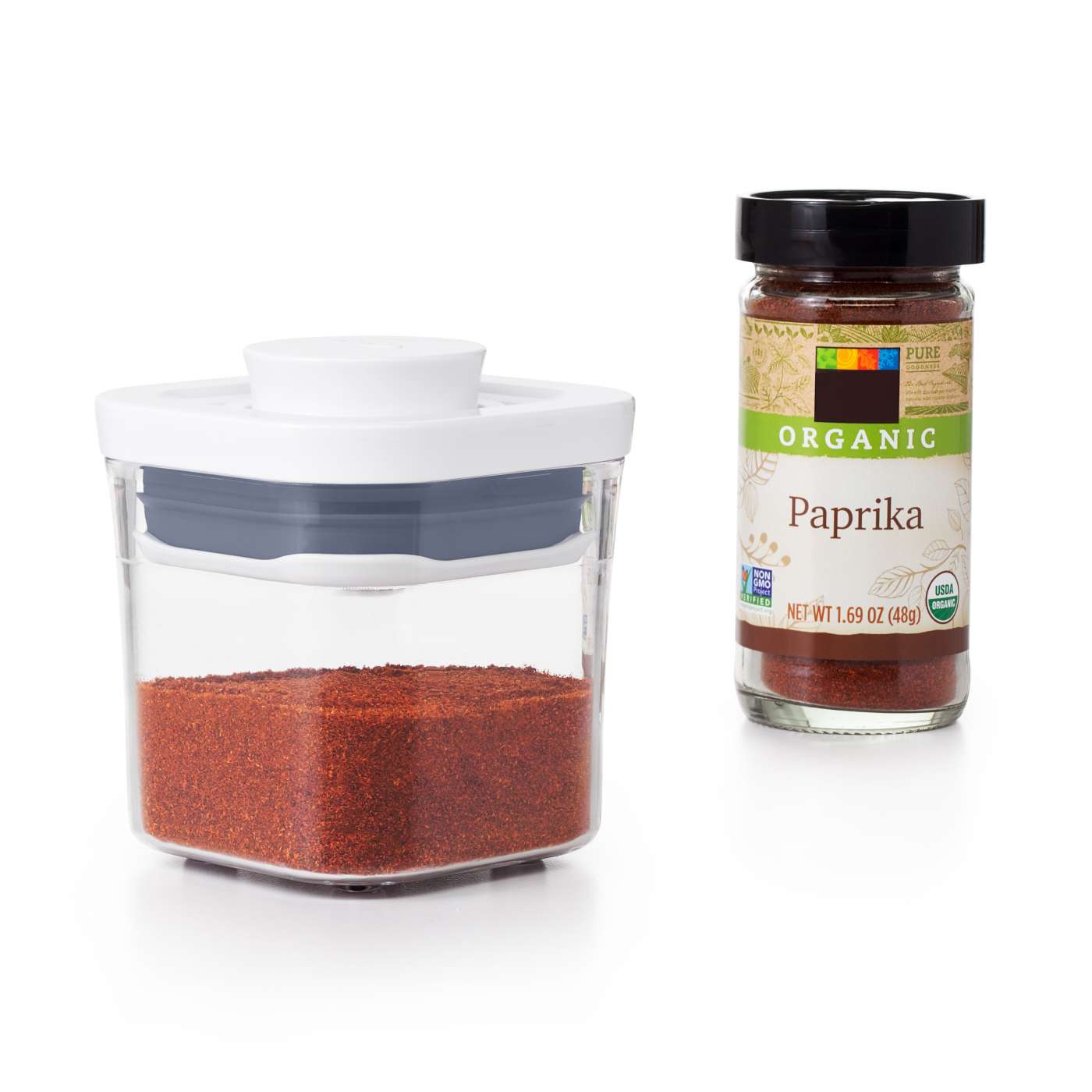 กล่องสูญญากาศใส่อาหาร  สี่เหลี่ยมจัตุรัส ขนาด 0.2 ลิตร/ 0.1 kg. l OXO GG POP CONTAINER MINI SQUARE - MINI (0.2 L)