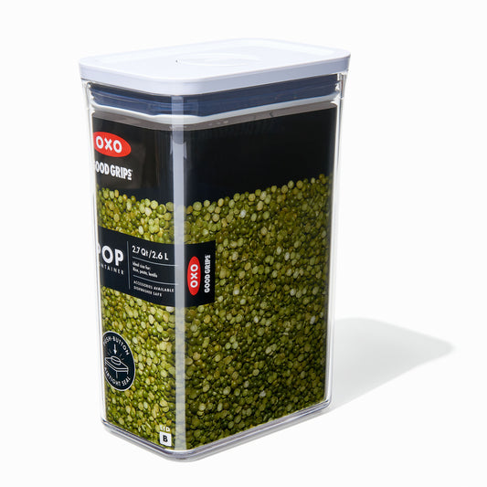 กล่องสูญญากาศใส่อาหาร  สี่เหลี่ยมผืนผ้า ขนาดใหญ่ 2.6 ลิตร/ 2 kg. l OXO GG POP CONTAINER RECTANGLE - MEDIUM (2.6 L)