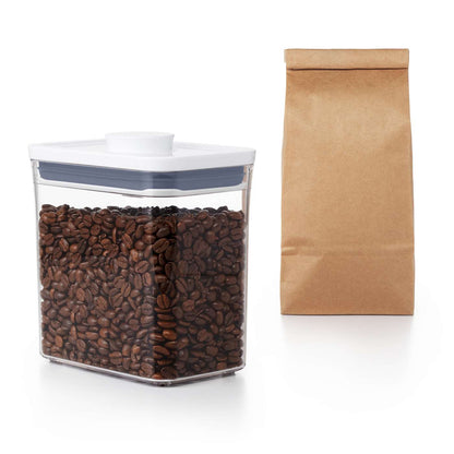 กล่องสูญญากาศใส่อาหาร สี่เหลี่ยมผืนผ้า ขนาดใหญ่ 1.6 ลิตร/ 1 kg. l OXO GG POP CONTAINER RECTANGLE - SHORT (1.6 L)