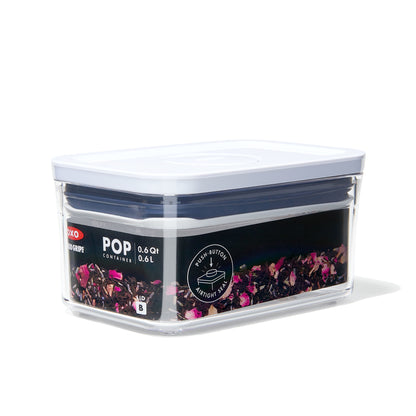 กล่องสูญญากาศใส่อาหาร  สี่เหลี่ยมผืนผ้า ขนาดใหญ่ 0.6 ลิตร/ 0.4 kg. l OXO GG POP CONTAINER RECTANGLE - MINI (0.6 L)