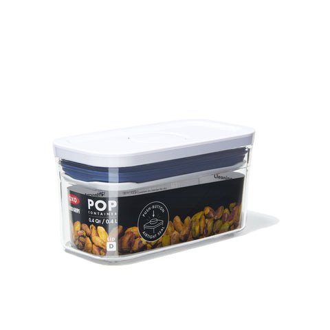 กล่องถนอมอาหาร สูญญากาศ สี่เหลี่ยมผืนผ้า ขนาดบาง 0.4 ลิตร l OXO POP Container Slim Rectangle Mini 0.4 L