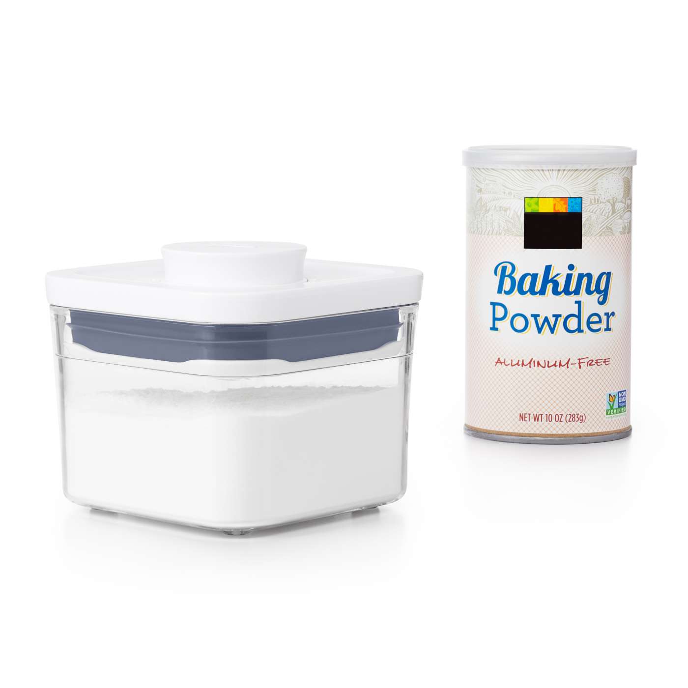 กล่องสูญญากาศใส่อาหาร  สี่เหลี่ยมจัตุรัส ขนาดเล็ก 0.4 ลิตร/ 0.3 kg. l OXO GG POP CONTAINER SMALL SQUARE - MINI (0.4 L)