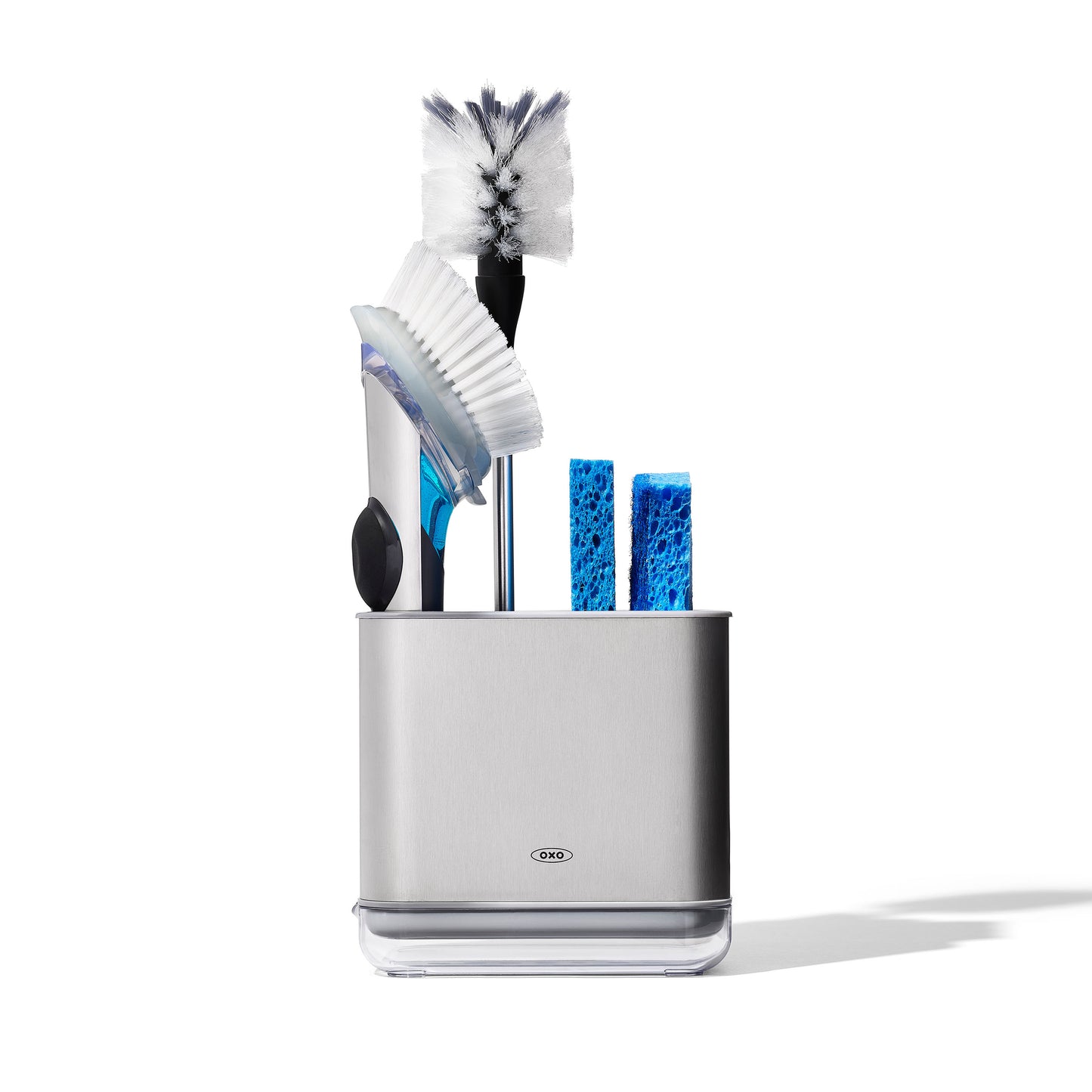 ภาชนะใส่ฟองน้ำและแปรงล้างจาน l OXO GG Stainless Steel Sink Caddy