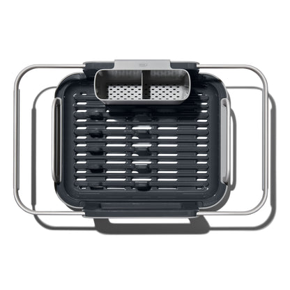 ที่ตากจาน แบบวางบนซิงค์อะลูมิเนียม l OXO GG Over-the-Sink Aluminum Dish Rack